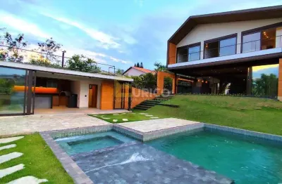 Casa alto padrão espetacular e moderna em condomínio recanto das palmas em vinhedo