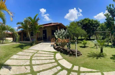 Chácara com 5 dormitórios à venda, 1075 m² por r$ 640.000,00 - jardim nogueira - araçoiaba da serra/sp