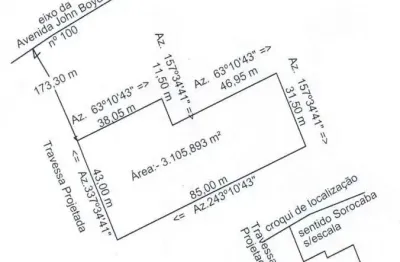Área à venda, 3105 m² por r$ 1.500.000 - iporanga eden - sorocaba/sp