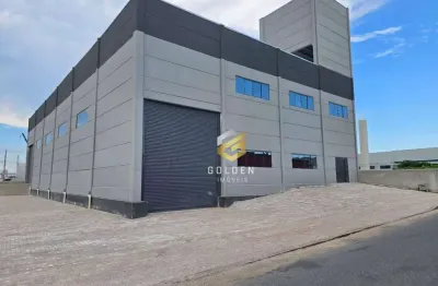 Galpão para alugar, 810 m² por r$ 20.000,00/mês - praça - tijucas/sc