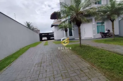 Sobrado com 3 dormitórios para alugar, 220 m² por r$ 8.125,00/mês - mata atlântica - tijucas/sc
