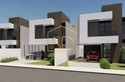 Maravilhoso sobrado novo, 122,21m², à venda em são josé dos pinhais, parque da fonte