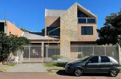 Moderno sobrado triplex com 4 quartos 1 suíte máster , 304,58m², à venda em são josé dos pinhais, aristocrata