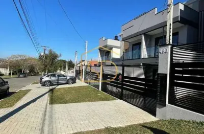 Espetacular sobrado alto padrão de esquina com 3 suites, ático e varanda gourmet, 225m², à venda em curitiba, água verde