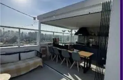 Cobertura com 2 quartos à venda na rua afonso bandeira de melo, 209, campo belo, são paulo por r$ 1.390.000