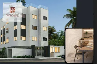 Apartamento com 2 dormitórios à venda, 63 m² por r$ 394.000 - poço - cabedelo/pb