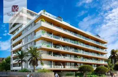 Apartamento beira mar com 3 dormitórios à venda, 74 m² por r$ 840.660 - poço - cabedelo/pb