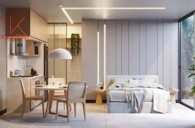 Studio frente mar com 1 dormitório à venda, 23 m² por r$ 528.209 - intermares - cabedelo/pb