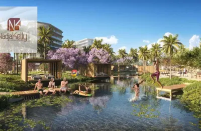 Flat com 1 dormitório à venda, 28 m² por r$ 725.000,00 - ponta de campina - cabedelo/pb