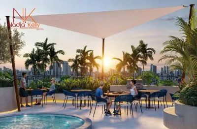 Apartamento com 1 dormitório à venda, 42 m² por r$ 590.000 - bessa - joão pessoa/pb