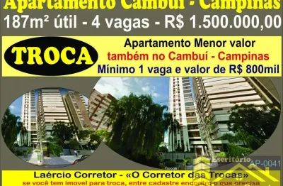 Apartamento para venda em campinas, cambuí, 4 dormitórios, 3 suítes, 5 banheiros, 4 vagas