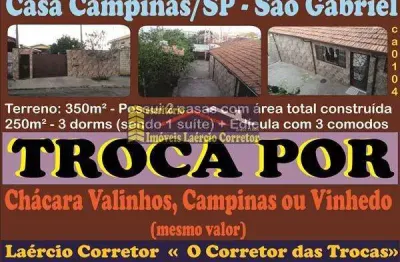 Casa para venda em campinas, jardim são gabriel, 3 dormitórios, 3 banheiros, 4 vagas