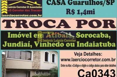 Casa para venda em guarulhos, vila galvão, 3 dormitórios, 3 suítes, 5 banheiros, 5 vagas