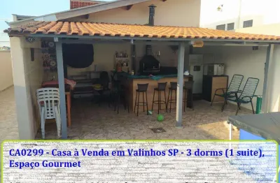 Casa à venda em valinhos sp, 3 dorms (suite), aceita financiamento bancário, consórcio - r$ 680.000,00