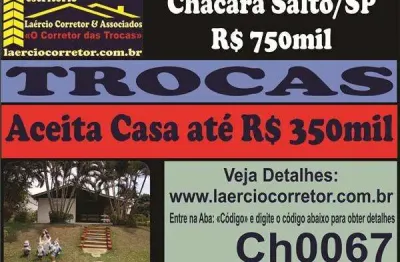 Chácara para venda em salto, terras de santa rosa, 3 dormitórios, 1 suíte, 3 banheiros, 8 vagas