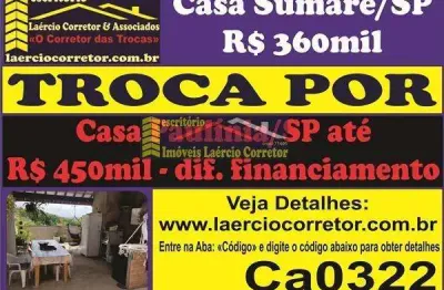 Casa para venda em sumaré, jardim maracanã (nova veneza), 2 dormitórios, 2 banheiros, 2 vagas