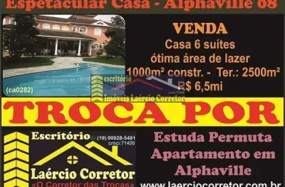Casa em condomínio para venda em santana de parnaíba, alphaville, 6 dormitórios, 6 suítes, 10 banheiros