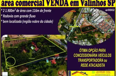 Área comercial venda em valinhos sp, otima para atacadista, consessionárias veículos, logistica.