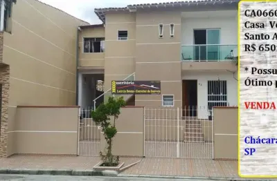Casa venda santo andré sp, r$ 650mil ou troca por chácara interior igual valor
