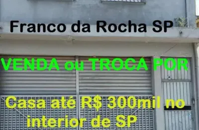 Prédio comercial à venda localizado na cidade de franco da rocha sp, aceita permuta imóvel no interior sp até r$ 300mil