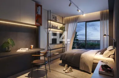 Kitnet / stúdio à venda na rua atílio bório, cristo rei, curitiba, 22 m2 por r$ 221.100