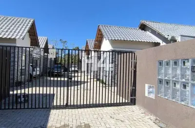 Casa em condomínio fechado com 3 quartos à venda na avenida paranaguá, 859, praia grande, matinhos, 56 m2 por r$ 274.500