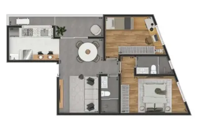 Lançamento de dois dormitórios. prédio novo. apenas dez unid