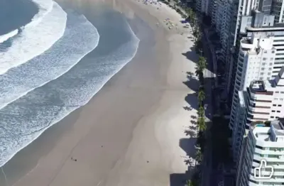 3 dormitórios. frente ao mar, guarujá andar alto. mobiliado