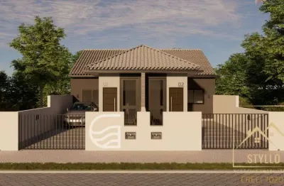 Casa 2 dormitórios a venda, 54,50m² loteamento vila toscana - palhoça sc