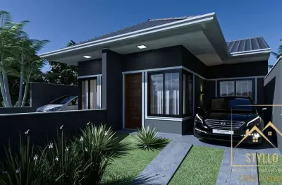 Casa 2 dormitórios a venda, 54,50m² loteamento nova palhoça