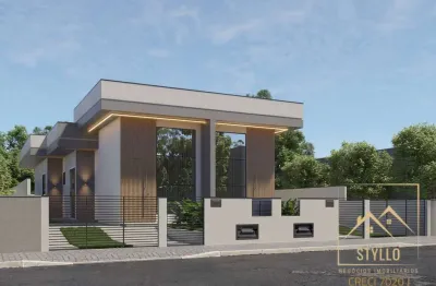 Casa com 2 dormitórios a venda, 65,22 m² loteamento lisboa 3 são josé sc