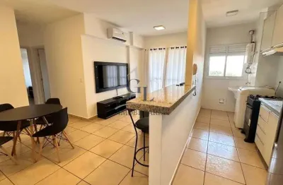 Apto para lcação com 02 dormitorios, planejados e mobilia completa em avenida do café rib.preto sp.