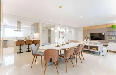 Apartamento inteiro mobiliado com 3 dormitórios à venda, 201 m² por r$ 3.500.000 - alto da glória - curitiba/pr