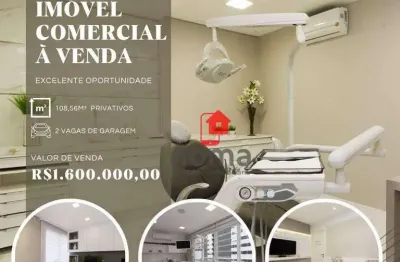 Sala comercial com 3 salas à venda na Avenida República Argentina, 1336, Água Verde, Curitiba