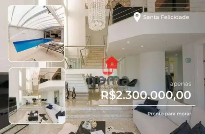 Casa em condomínio fechado com 5 quartos à venda na Rua Saturnino Miranda, 315, Santa Felicidade, Curitiba