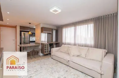 Apartamento com 2 dormitórios para alugar, 64 m² no  bacacheri - curitiba/pr