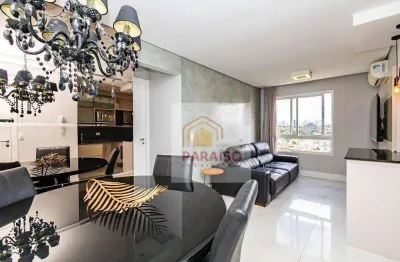 Apartamento com 2 dormitórios para alugar, 66 m² no santa quitéria - curitiba/pr