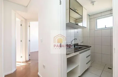 Apartamento com 2 dormitórios para alugar, 45 m² - alto da glória - curitiba/pr