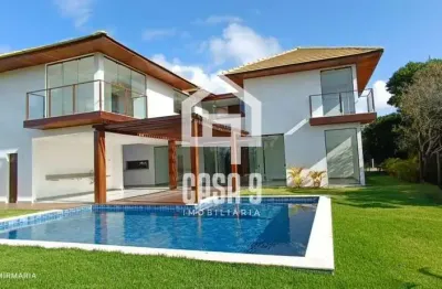 Casa á venda com 05 suítes em condomínio fechado praia do forte-ba