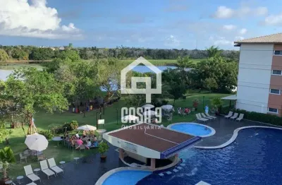 Apartamento à venda vista lagoa mobiliado no paraiso das águas em guarajuba bahia