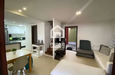 Apartamento térreo duplex vista mar pé na areia com 3 quartos a venda em itacimirim bahia