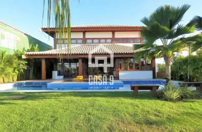 Casa alto padrão com 5 suites á venda no condomínio piscinas naturais em praia do forte bahia