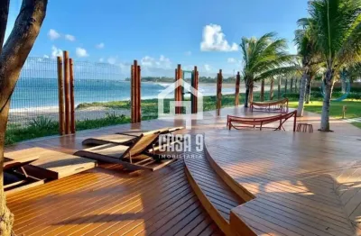 Apartamento térreo 3 suítes pé na areia a venda no condomínio lua nova em itacimirim bahia
