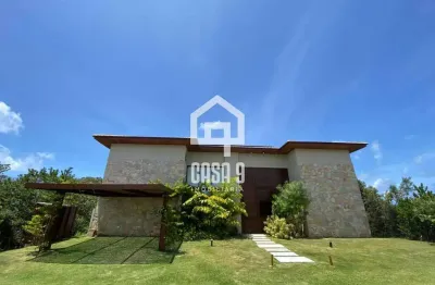 Casa alto padrão mobiliada a venda com 5 suítes no condomínio praia bella em praia do forte bahia