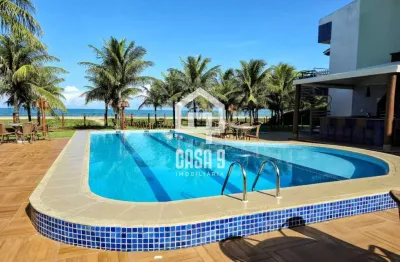 Apartamento térreo 3 suítes frente mar total em itacimirim bahia
