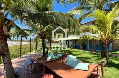 Apartamento térreo pé na areia 3 suítes a venda na praia da espera em itacimirim bahia