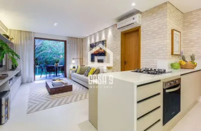 Apartamento térreo mobiliado com 2 quartos a venda no reserva timeantube em praia do forte bahia
