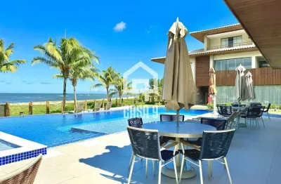 Apartamento novo pé na areia com 3 suítes a venda em itacimirim bahia