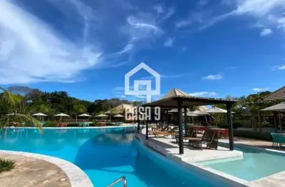 Terreno plano nascente com alameda lateral a venda no condomínio praia bella praia do forte bahia