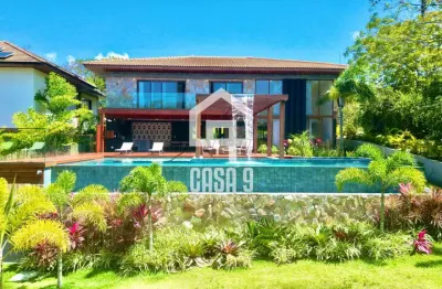Casa a venda com 6 suítes mobiliada de alto padrão no condomínio enseada do castelo em praia do forte bahia